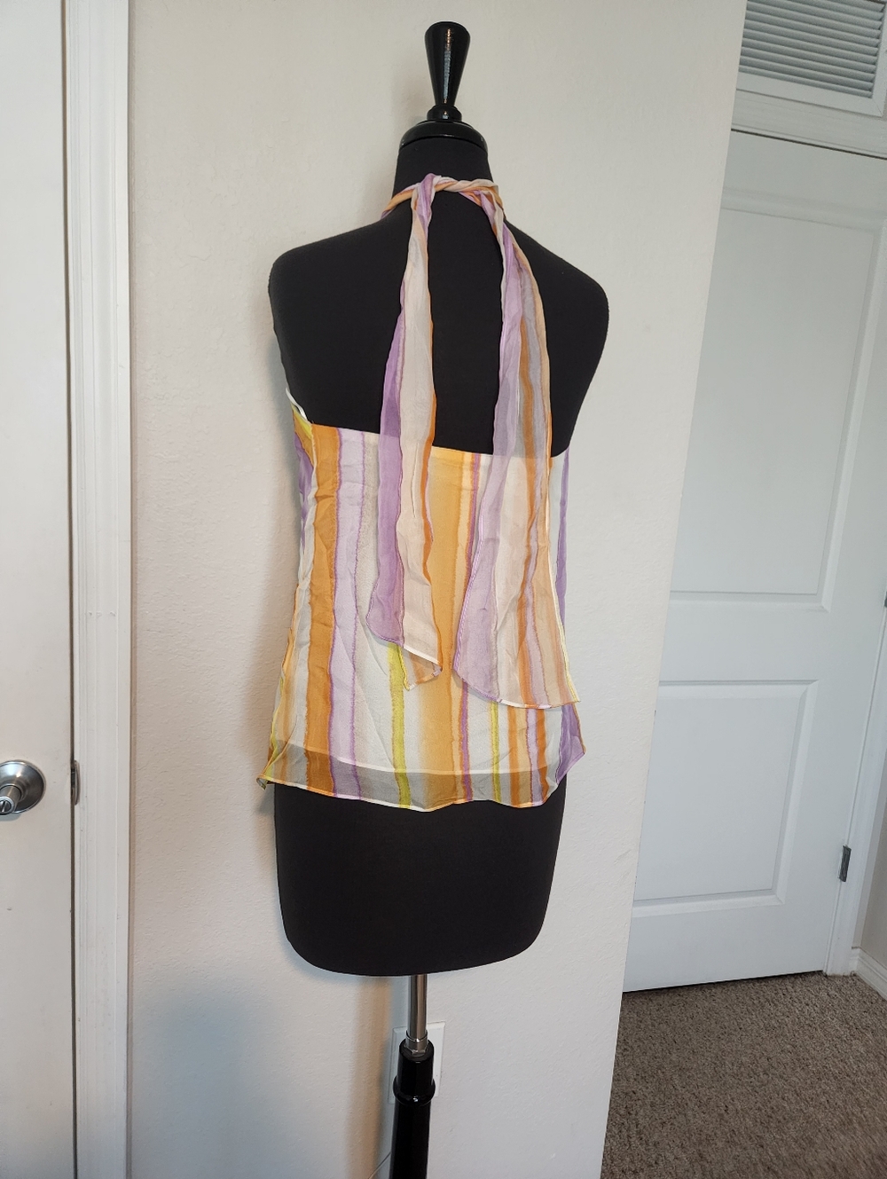 Ramy Brook Pastel Yellow & Lavender Halter Camisole - Picture 6 of 10